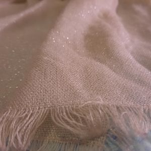 Beige sparkle shawl/scarf